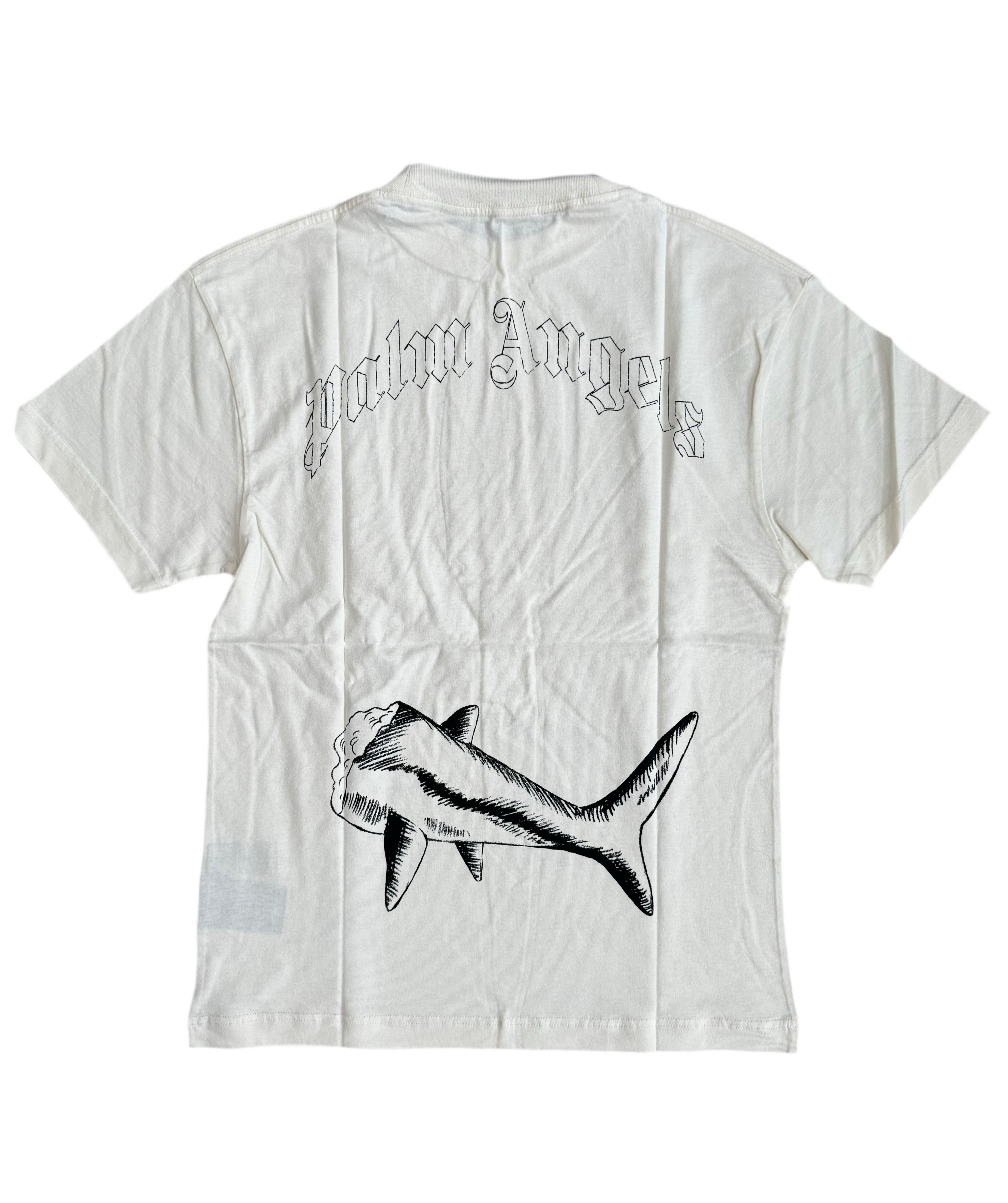 PALM ANGELS ‘BROKEN SHARK’ T-SHIRT - OFF WHITE