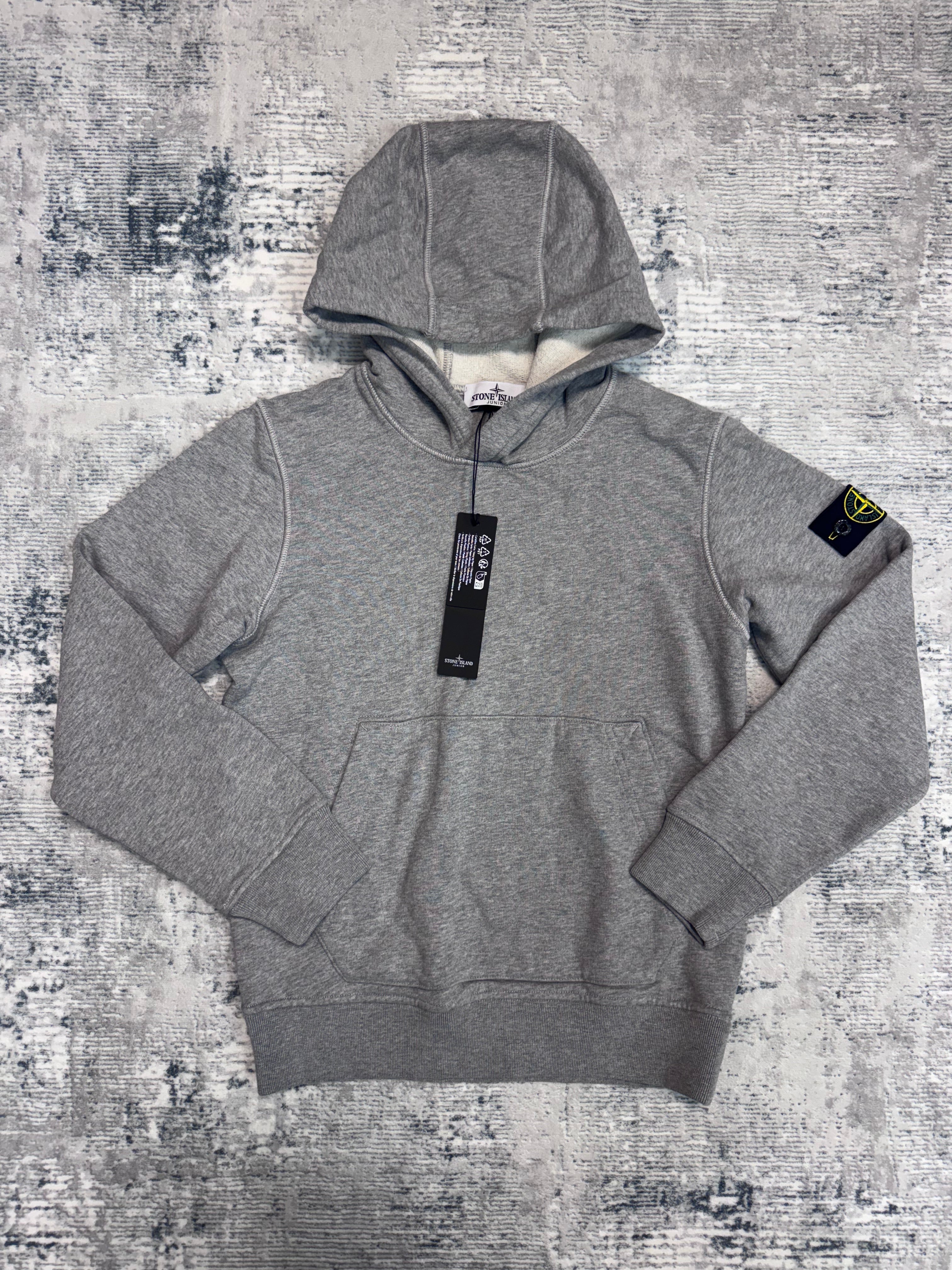 JUNIOR STONE ISLAND HOODIE - GREY