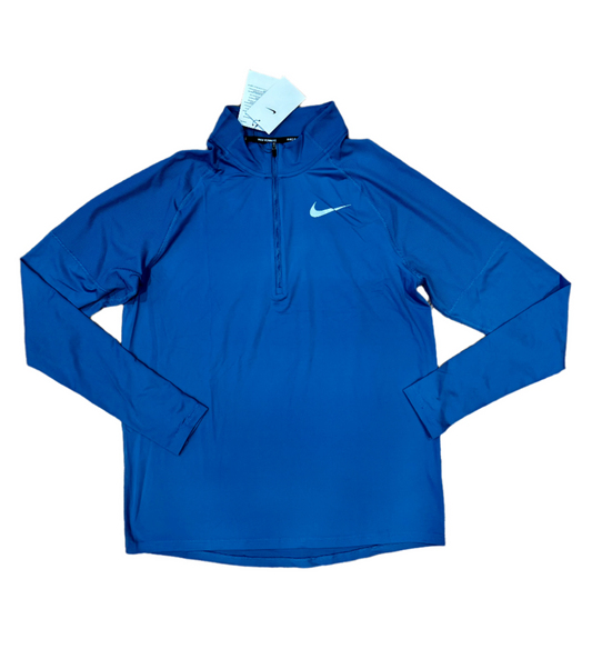 NIKE ELEMENT 1/4 ZIP TOP - TEAL BLUE