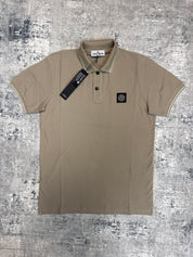 JUNIOR STONE ISLAND POLO SHIRT - SAND