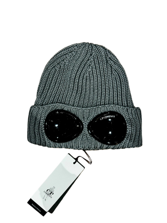 CP COMPANY - GOGGLE KNIT BEANIE - MELANGE GREY