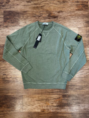 STONE ISLAND CREW NECK JUMPER - SAGE GREEN