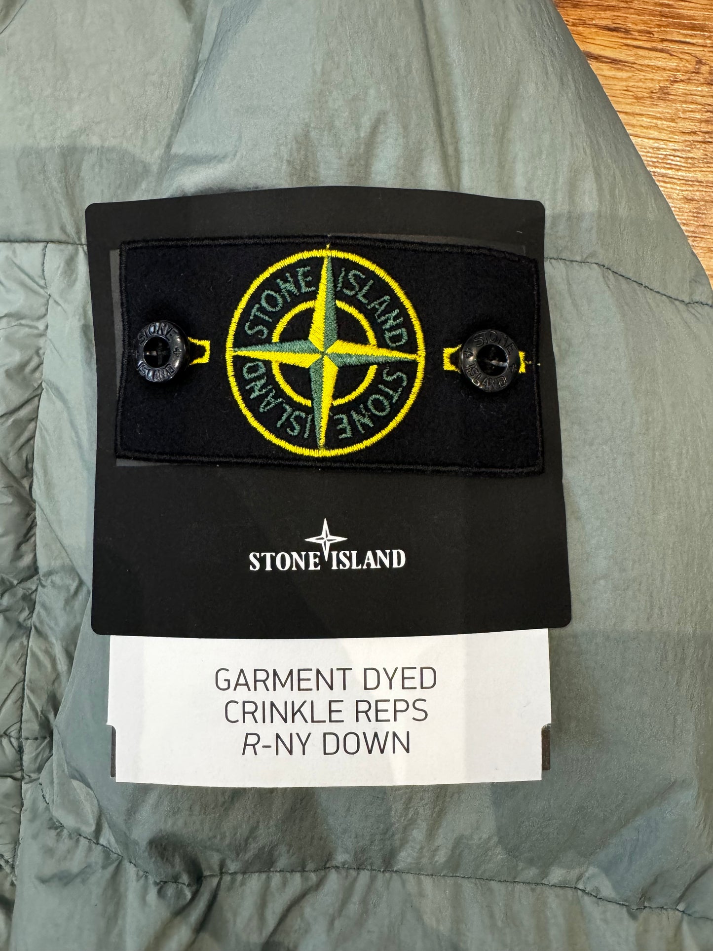 STONE ISLAND - CRINKLE REPS DOWN JACKET - SAGE