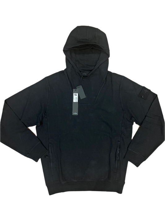 STONE ISLAND - GHOST HOODIE - BLACK