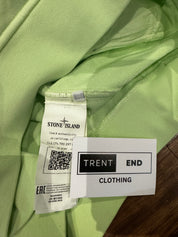 STONE ISLAND SWEATSHIRT NYLON HOOD - LIGHT GREEN